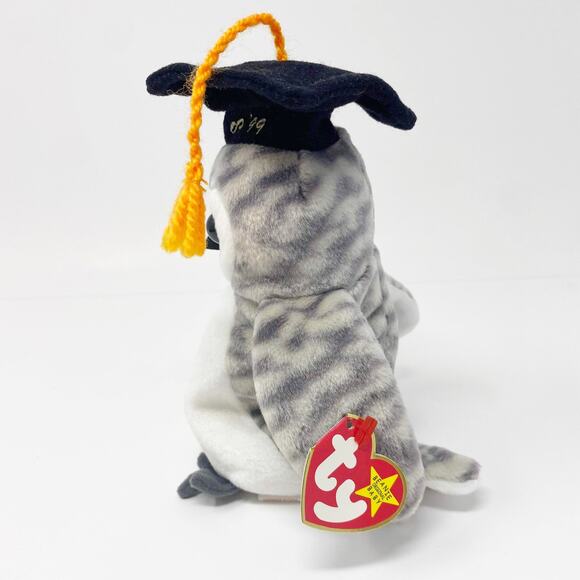 TY Vintage Class of ‘99 Owl "Wiser" Beanie Baby - Picture 2 of 11